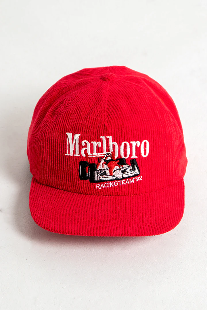1992 Marlboro Racing Corduroy Snapback Hat