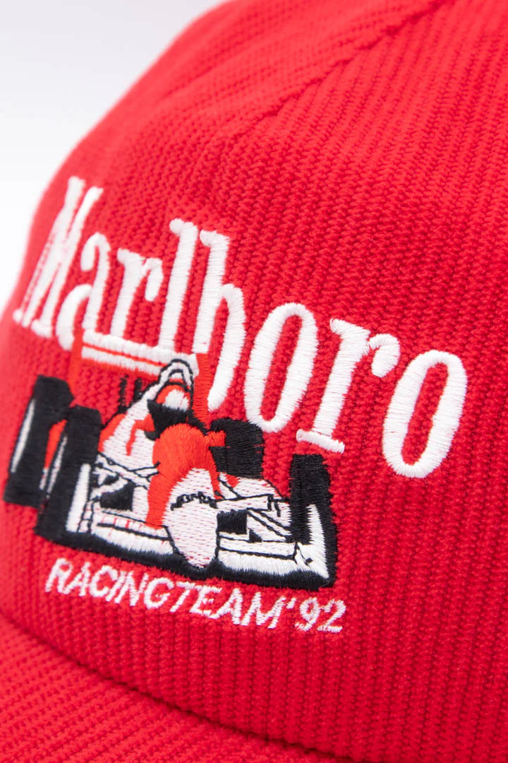 1992 Marlboro Racing Corduroy Snapback Hat - Image 2