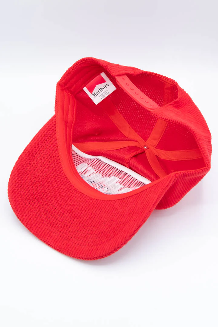 1992 Marlboro Racing Corduroy Snapback Hat - Image 4