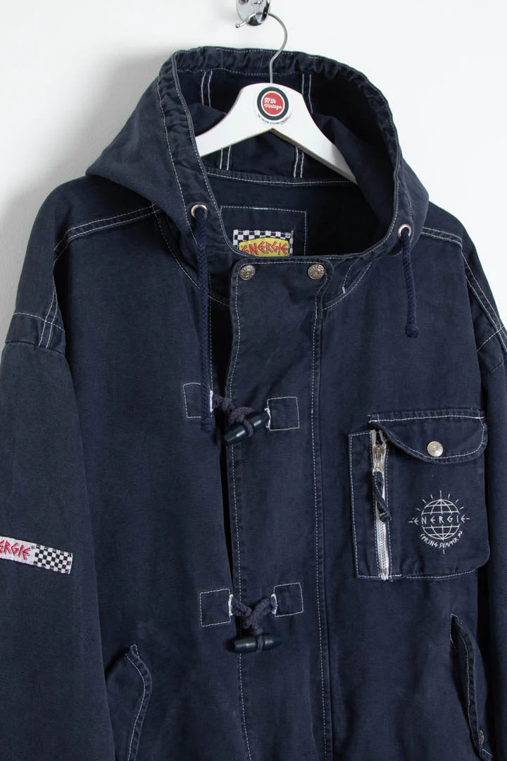 1993 Energie Fireman Clasp Multipocket Parka Jacket (XL) - Image 4