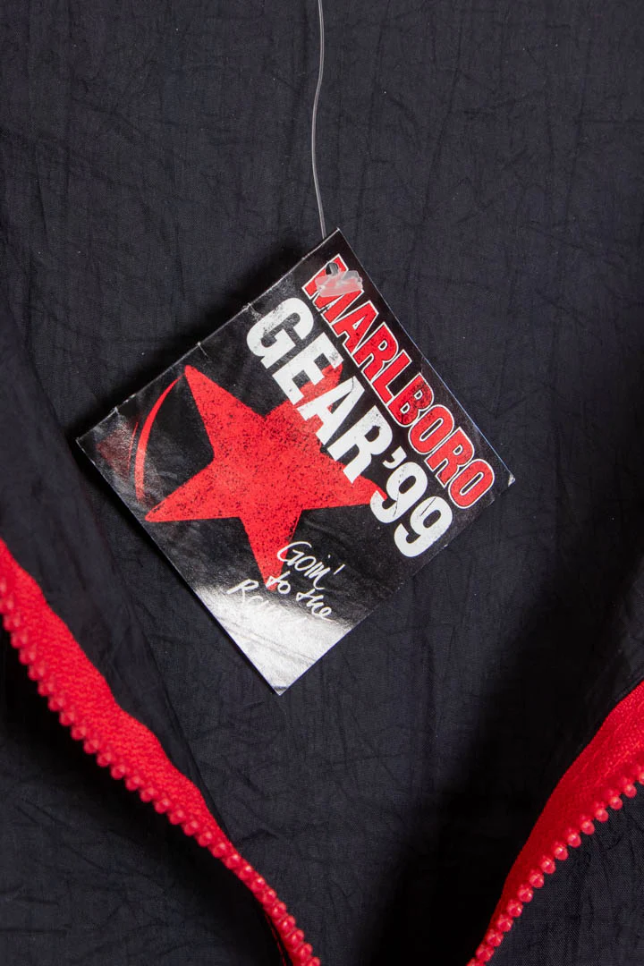 1999 BNWT Marlboro 1/4 Zip Windbreaker Jacket (L) - Image 2