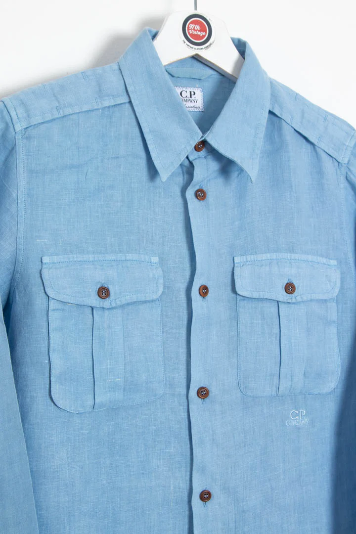 2008 Women's CP Company Long Sleeve Linen Shirt (S) - Image 3