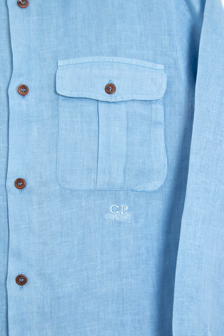 2008 Women's CP Company Long Sleeve Linen Shirt (S) - Image 4