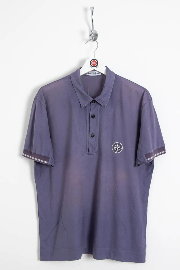 2009 Stone Island Short Sleeve Compass Logo Polo Shirt (M)