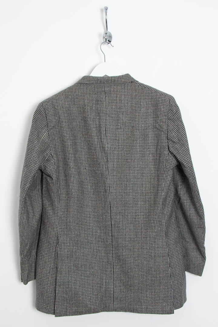 Aquascutum Houndstooth Pattern Wool Blazer Jacket (S) - Image 4