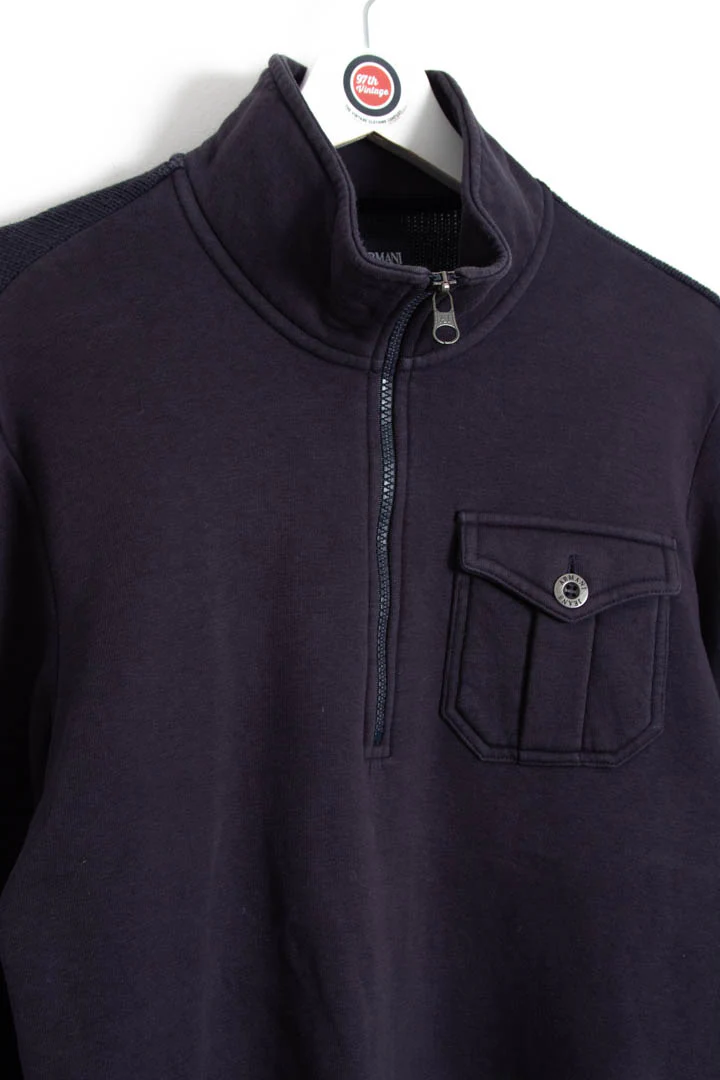 Armani Jeans 1/4 Zip Jumper (M) - Image 2