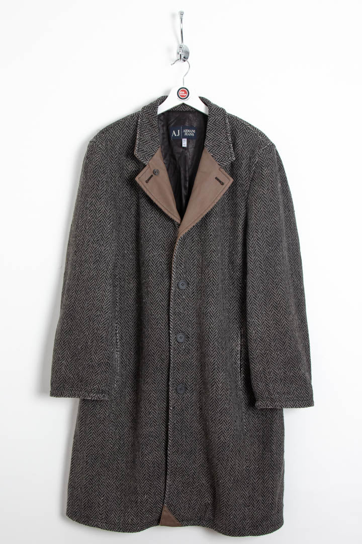 Armani Jeans Tweed Trench Coat (XL)