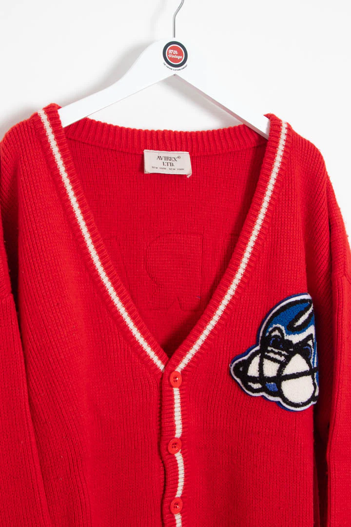 Women's Avirex Cadet Button Up Knitted Cardigan (L) - Image 3