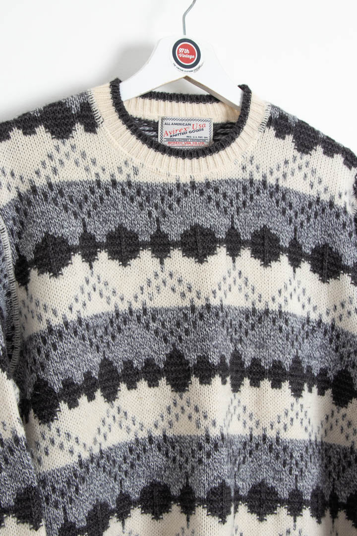 Avirex Crew Neck Knitted Jumper (S) - Image 3