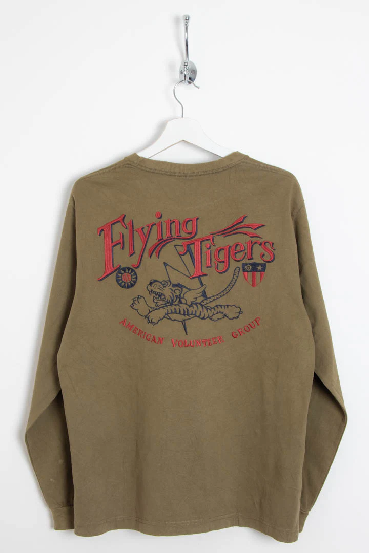 Avirex Flying Tigers Long Sleeve Graphic T-Shirt (M) - Image 2