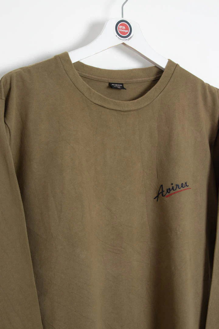 Avirex Flying Tigers Long Sleeve Graphic T-Shirt (M) - Image 3