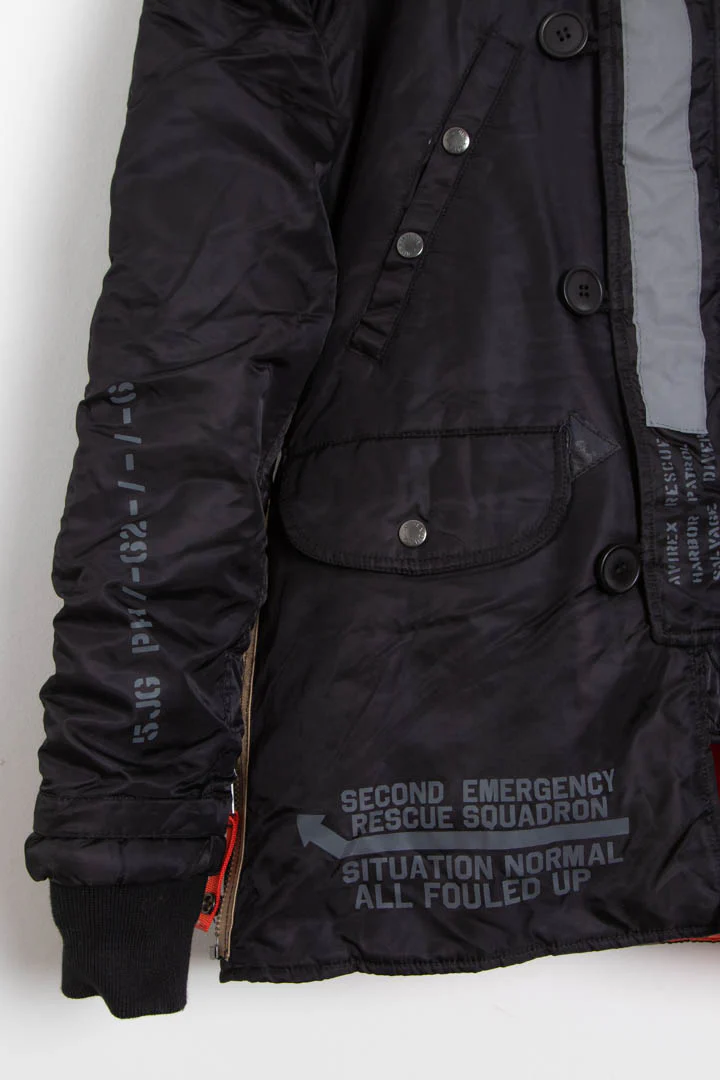 Avirex Quilted Parka Coat (M) - Image 8