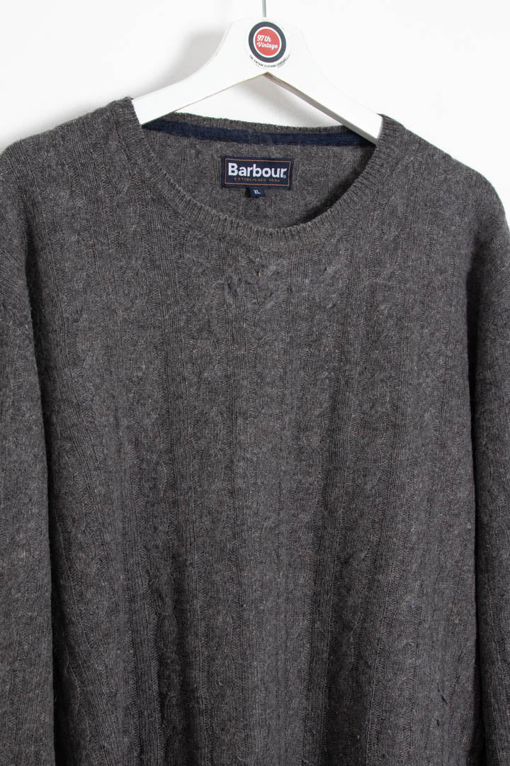 Barbour Crew Neck Cable Knit Jumper (XL) - Image 2