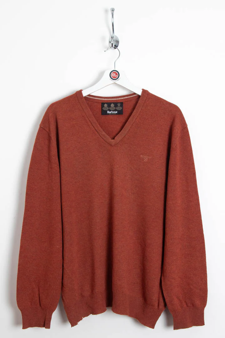 Barbour V Neck Knitted Jumper (L)