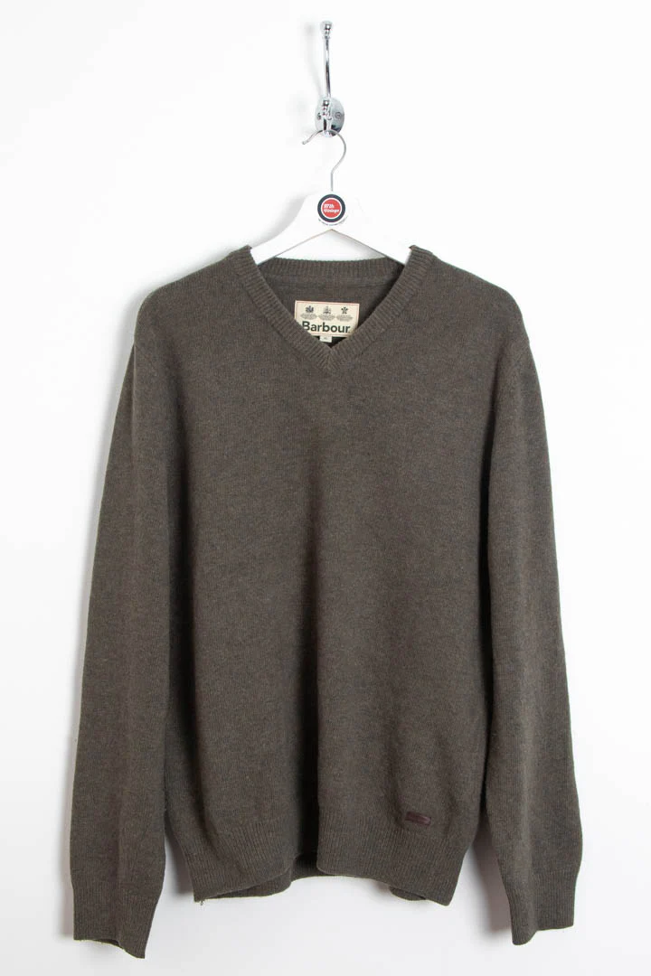 Barbour V Neck Knitted Jumper (XL)