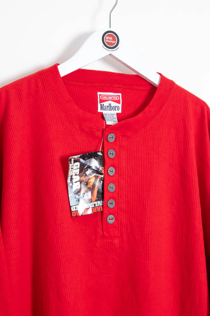 BNWT Marlboro Long Sleeve Waffle T-Shirt (XXL) - Image 4