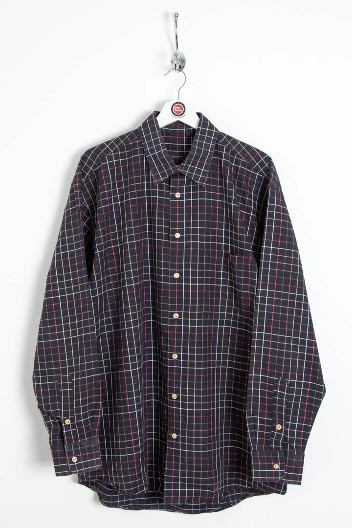 Burberry Long Sleeve Windowpane Shirt (XL)