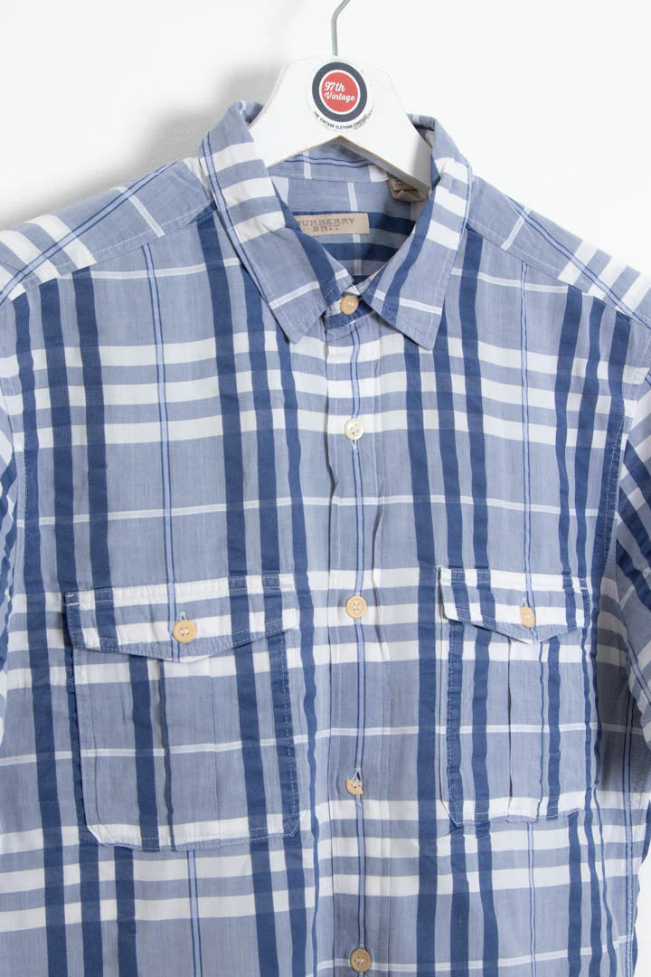 Burberry Short Sleeve Checkered Shirt (S) - Image 2
