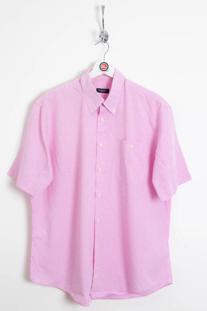 Burberry Short Sleeve Gingham Shirt (L)