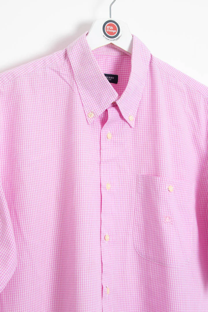 Burberry Short Sleeve Gingham Shirt (L) - Image 3