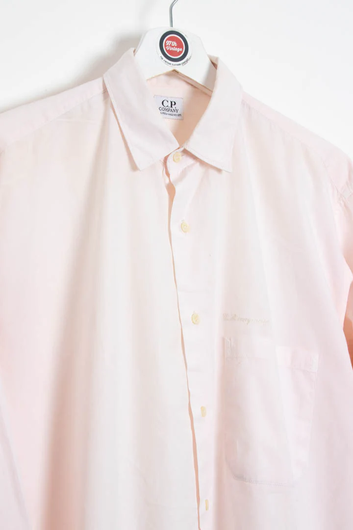 CP Company Spellout Logo Long Sleeve Shirt (S) - Image 3