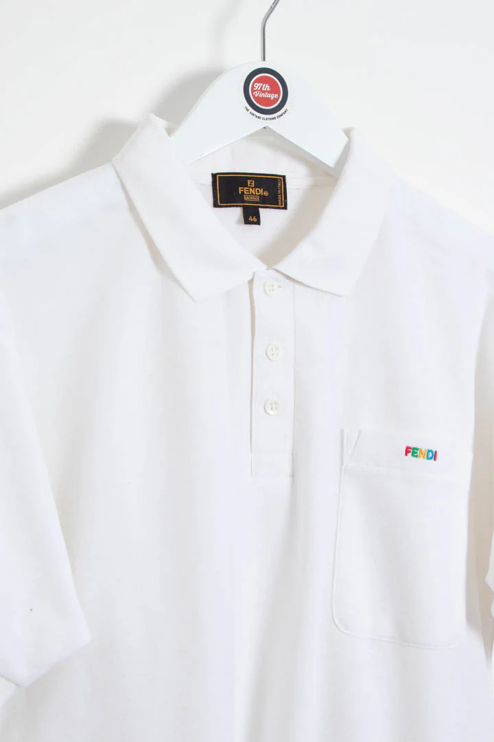 Fendi Short Sleeve Polo Shirt (S) - Image 2