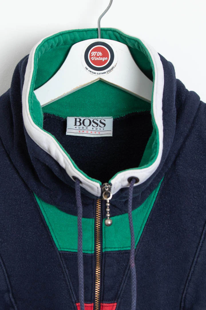 Hugo Boss 1/4 Zip Jumper (M) - Image 3