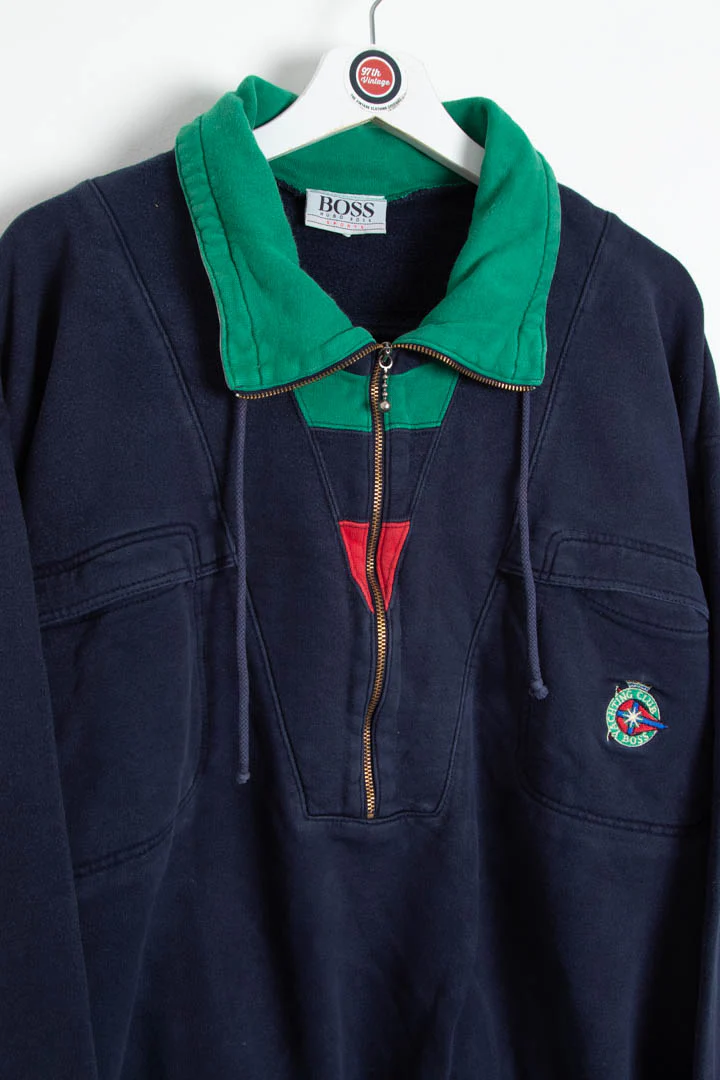 Hugo Boss 1/4 Zip Jumper (M) - Image 5