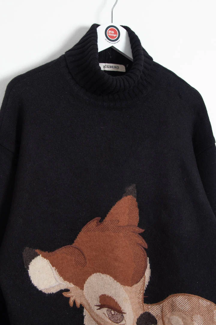 Iceberg Disney Bambi Roll Neck Knitted Jumper (XL) - Image 3