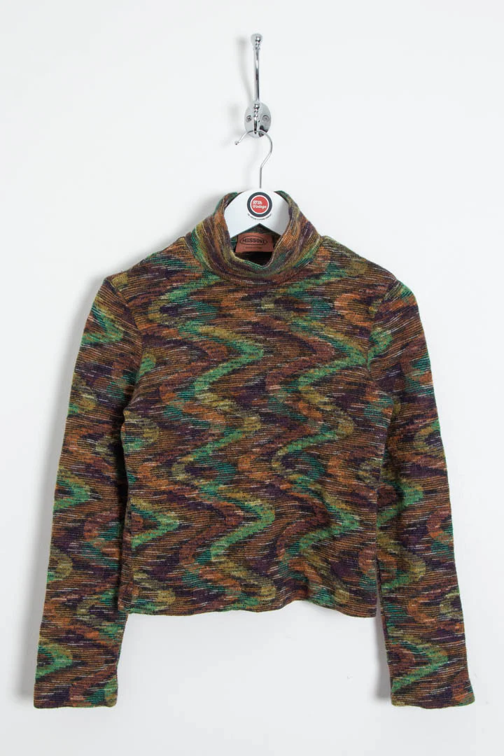 Missoni Knitted Mock Neck Jumper (XS)