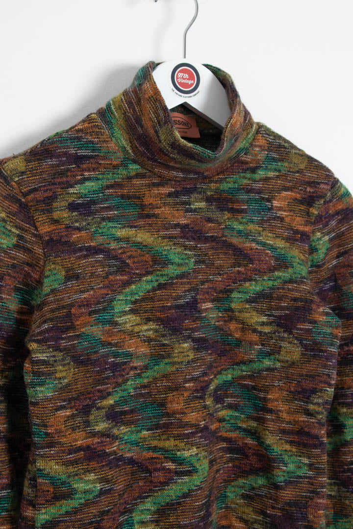 Missoni Knitted Mock Neck Jumper (XS) - Image 2