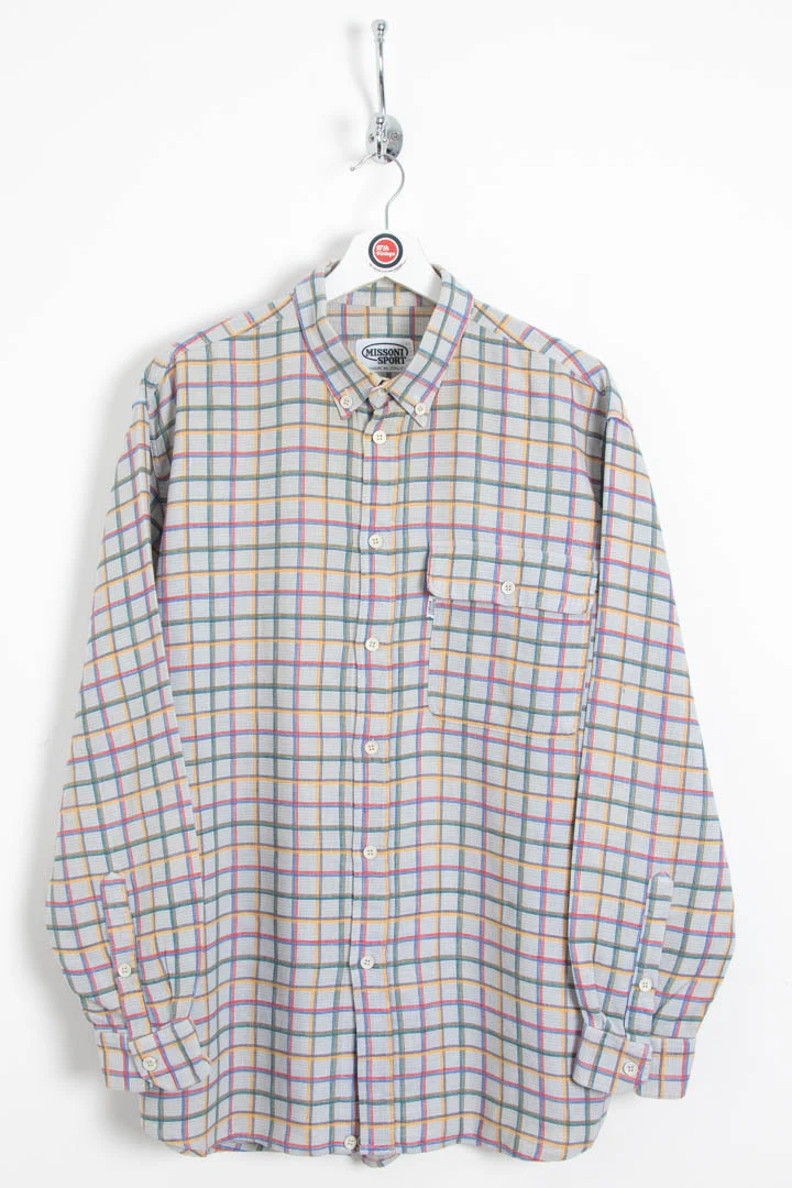 Missoni Long Sleeve Checkered Shirt (XL)