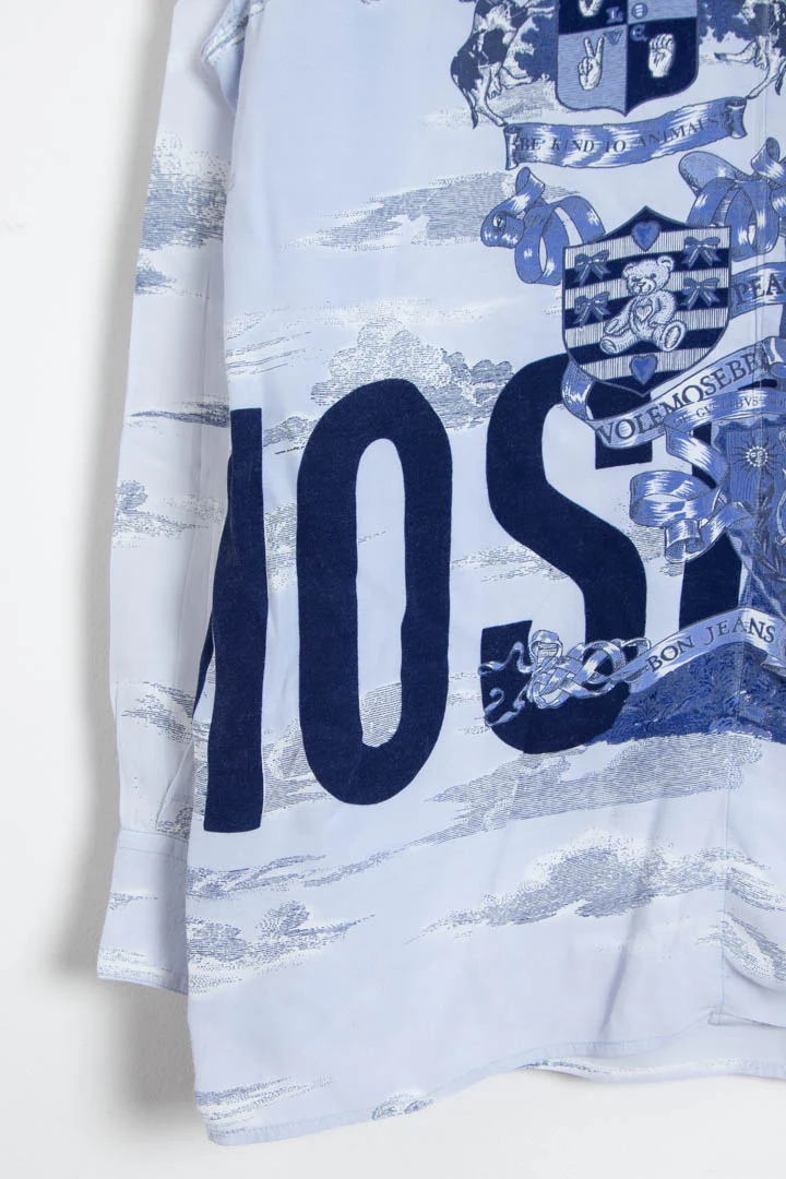 Moschino Full Graphic Long Sleeve Shirt (L) - Image 2