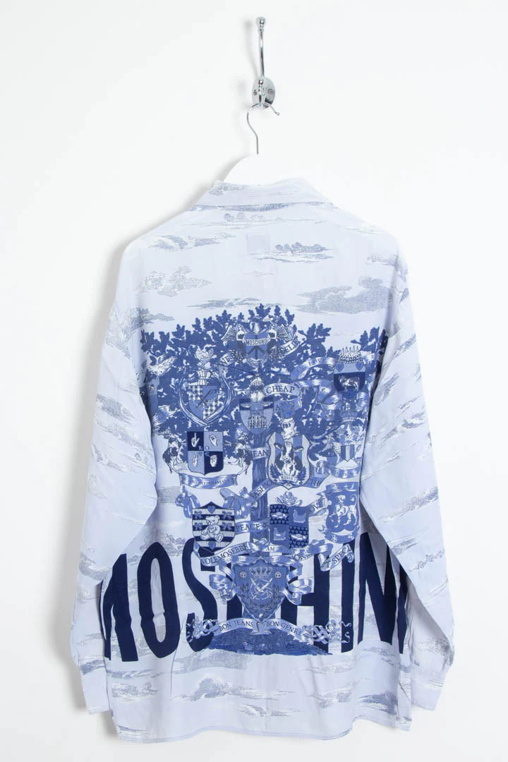Moschino Full Graphic Long Sleeve Shirt (L) - Image 4