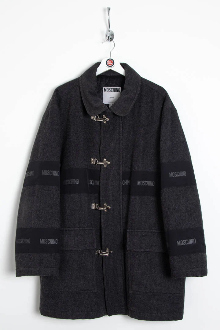 Moschino Wool Fireman Clasp Quilted Jacket (L)