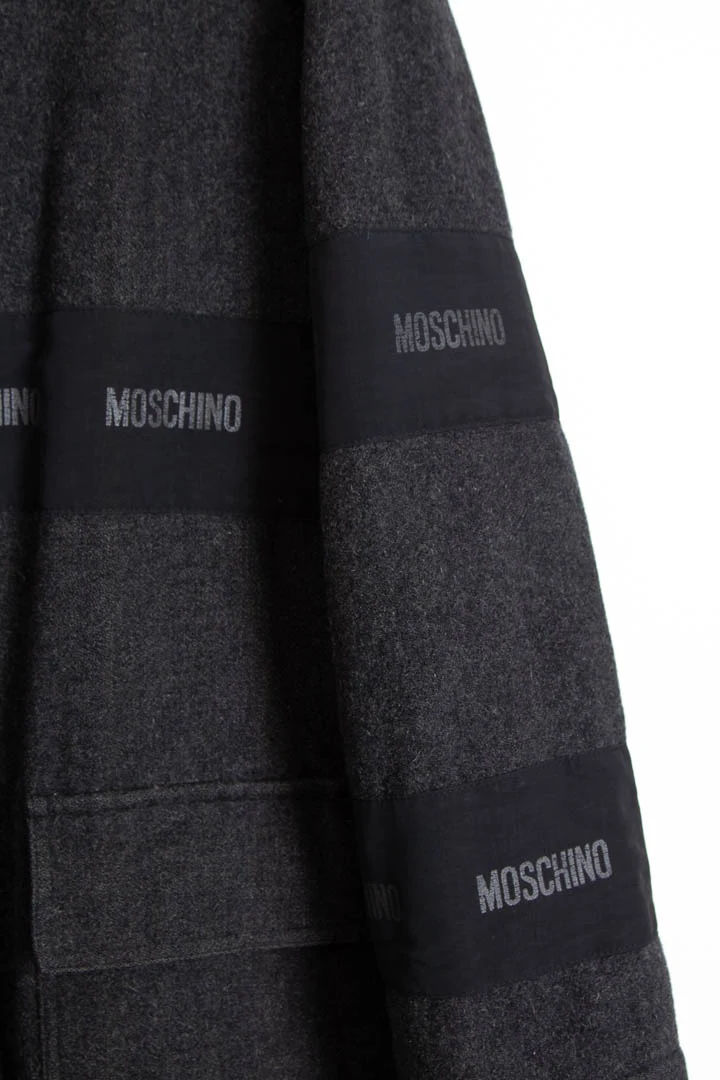 Moschino Wool Fireman Clasp Quilted Jacket (L) - Image 4