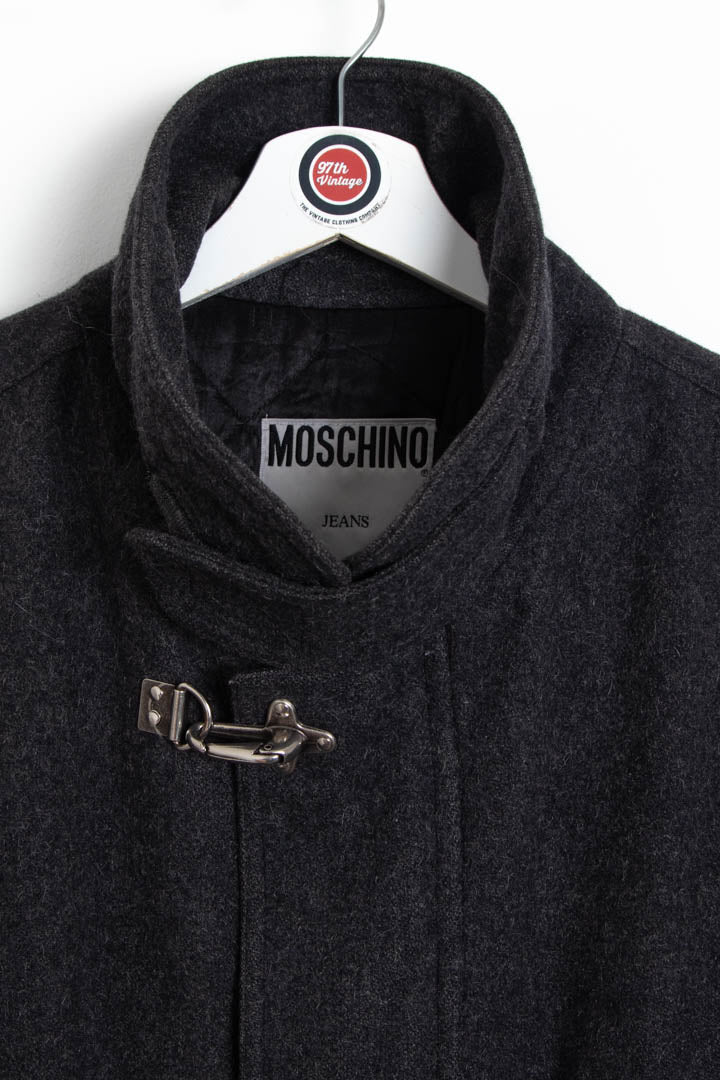 Moschino Wool Fireman Clasp Quilted Jacket (L) - Image 5