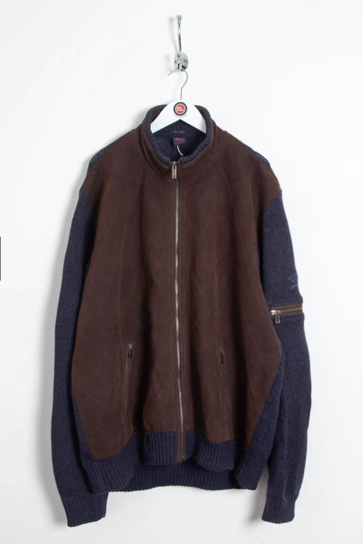 Paul & Shark Wool Zip Through Knitted Jumper (3XL)
