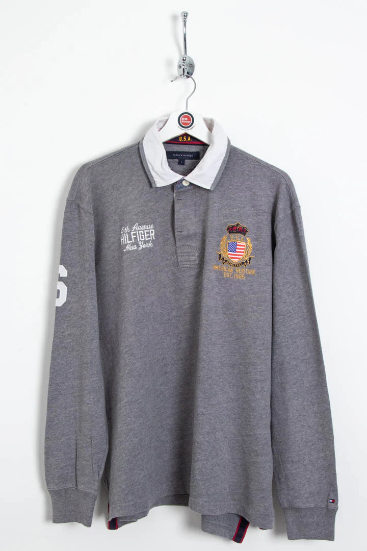 Tommy Hilfiger Long Sleeve Polo Shirt (L)