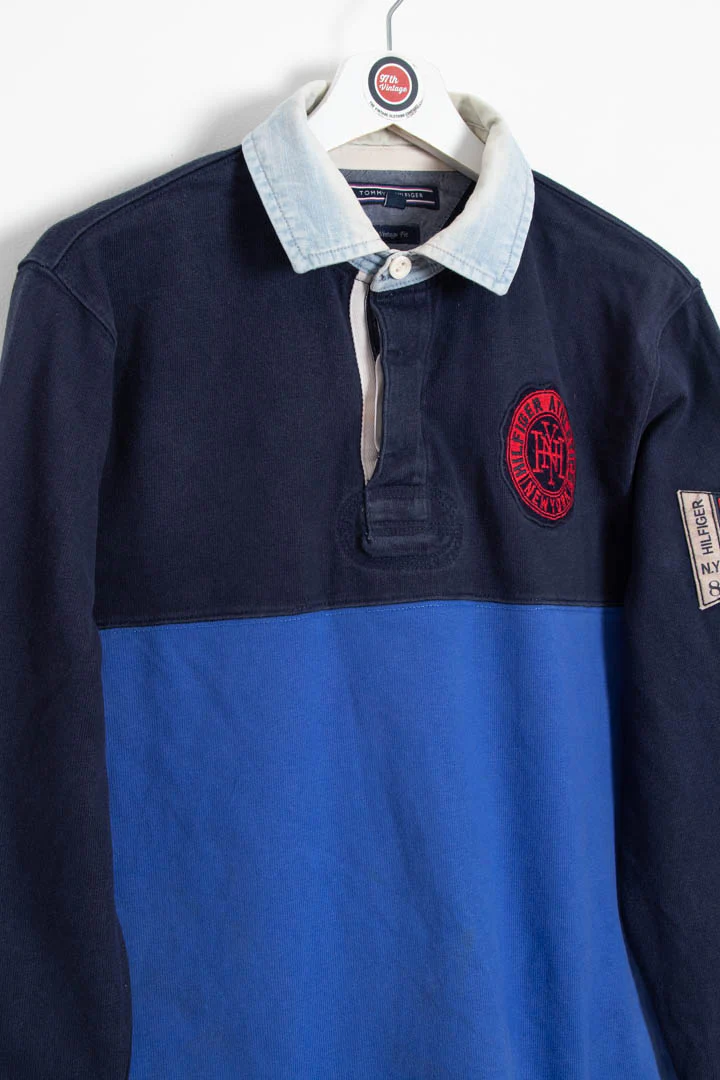 Tommy Hilfiger Long Sleeve Rugby Polo Shirt (S) - Image 2