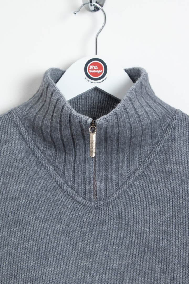 Versace Jeans Couture 1/4 Zip Knitted Jumper (L) - Image 5