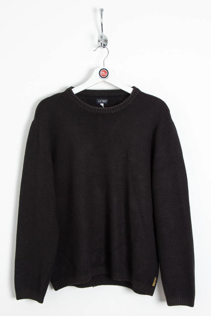 Women's Armani Jeans Knitted Crew Neck Jumper (L)
