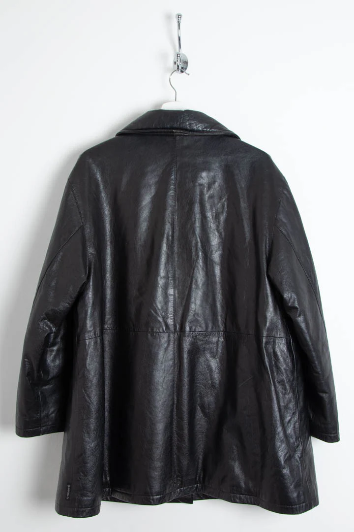Women's Armani Jeans Leather Parka Jacket (XL) - Image 6