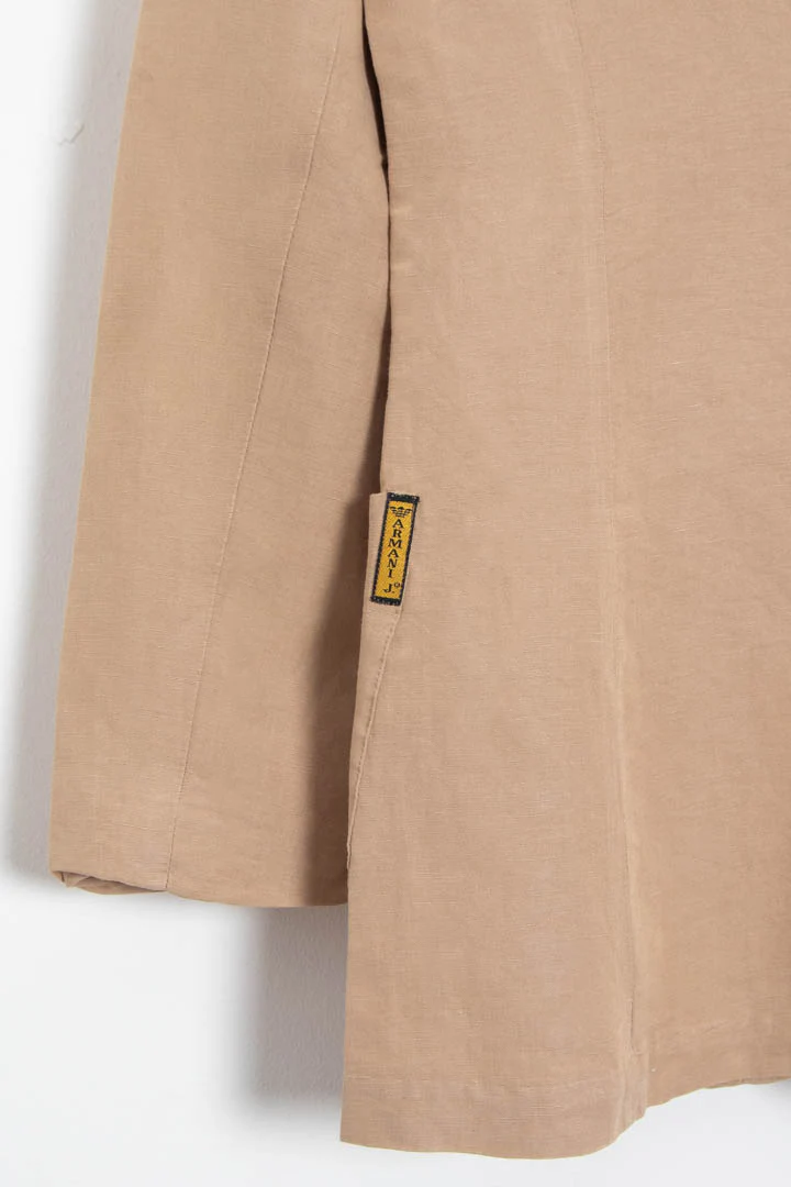 Women's Armani Jeans Linen Blazer Jacket (S) - Image 2