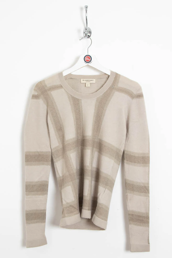 Women's Burberry Cashmere Long Sleeve Top (M)