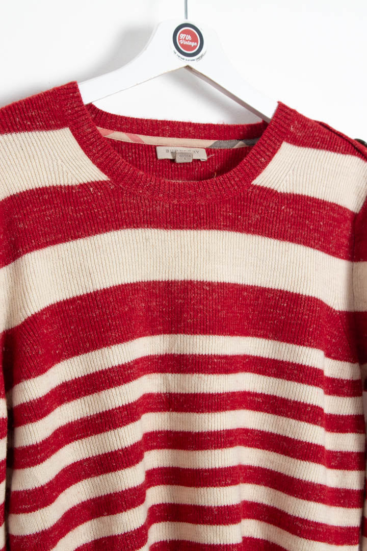Women's Burberry Crew Neck Knitted Jumper (L) - Image 2