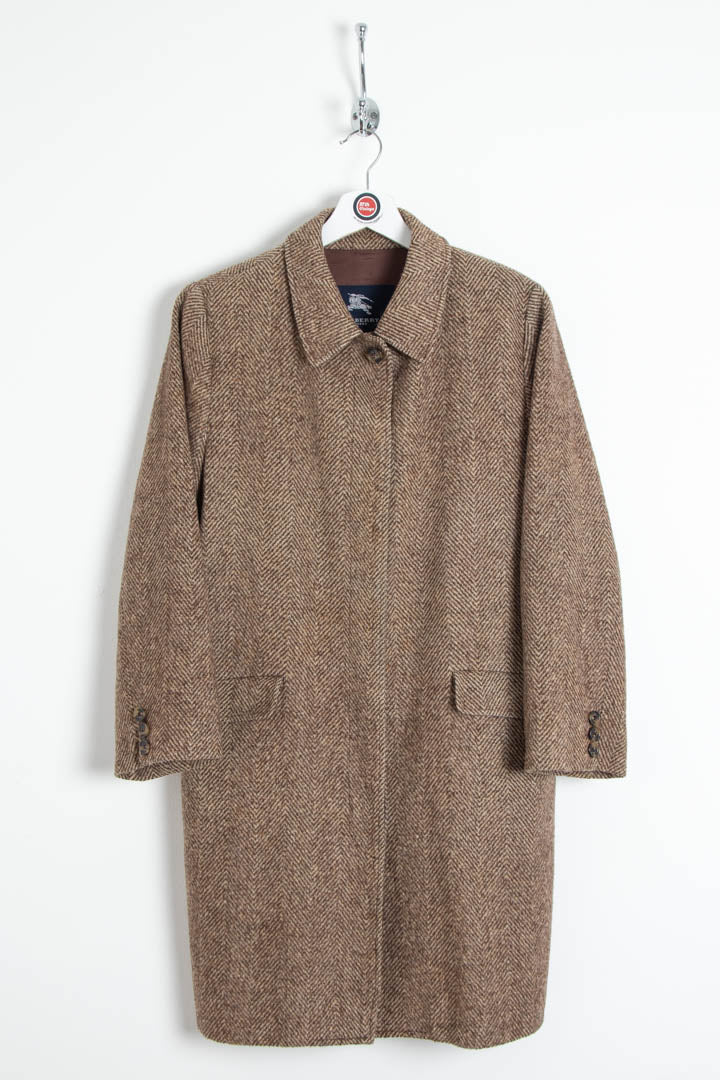 Women's Burberry Herringbone Tweed Trench Coat (S)