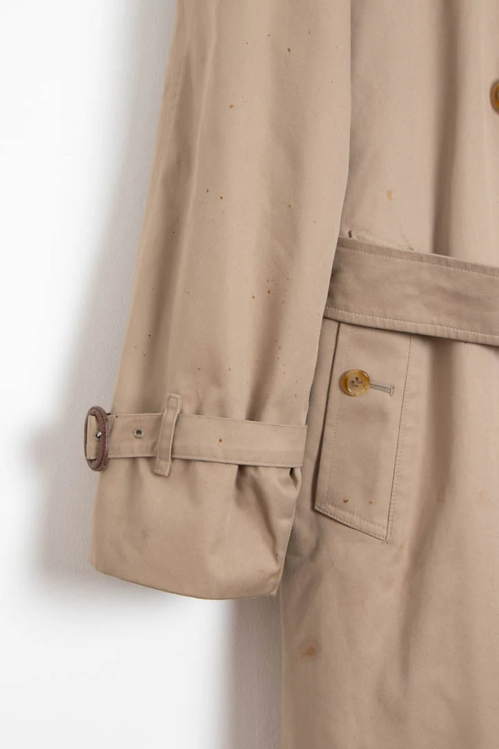 Women's Burberry Wool Lined Double Breasted Trench Coat (L) - Image 4