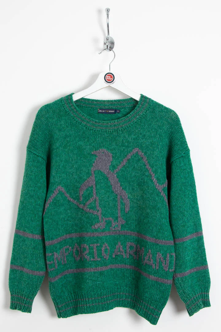 Women's Emporio Armani Knitted Crew Neck Jumper (M)