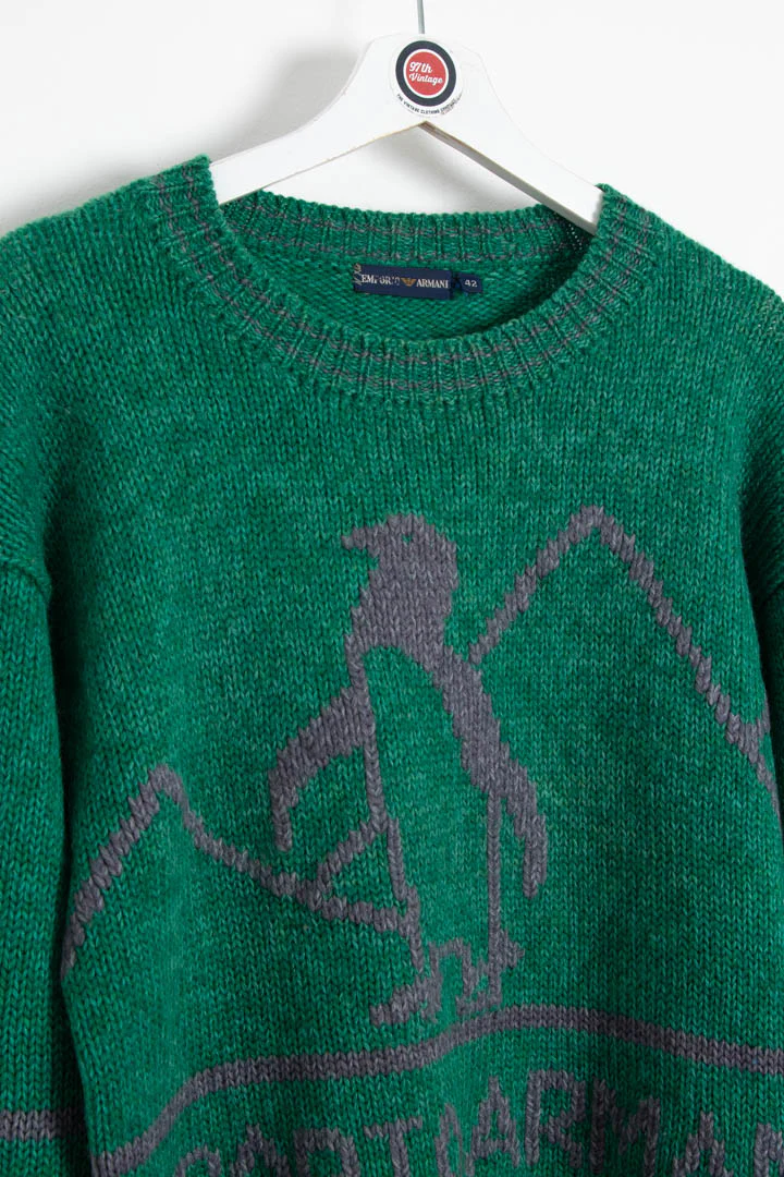 Women's Emporio Armani Knitted Crew Neck Jumper (M) - Image 2